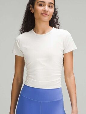 Lululemon Bone All It Takes Ribbed Nulu T-shirt Size 4